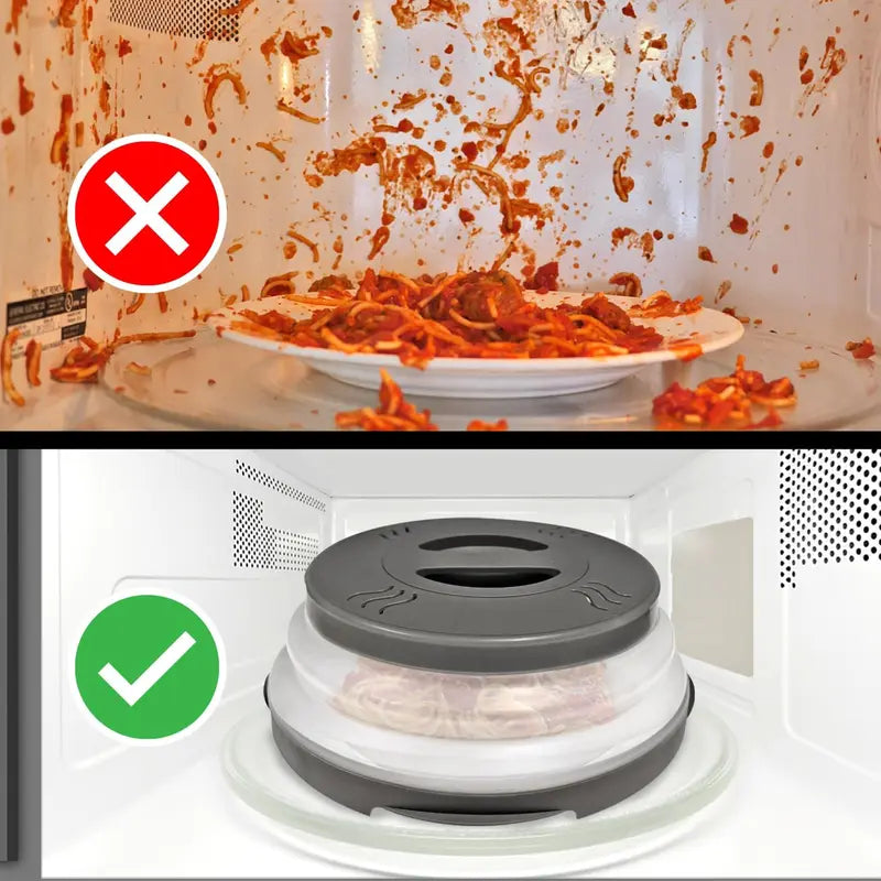 Magnetic Collapsible Microwave Splatter Cover