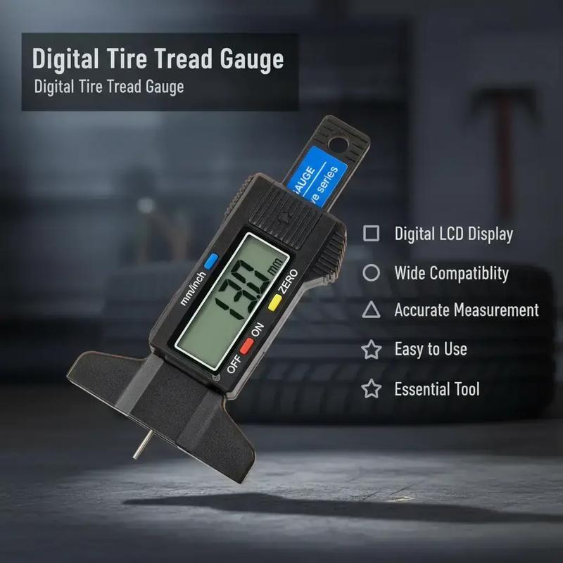 Precision Digital Tire Tread Depth Gauge for Instant Road Safety | Buy 1 Get 1 Free
