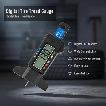 Precision Digital Tire Tread Depth Gauge for Instant Road Safety | Buy 1 Get 1 Free