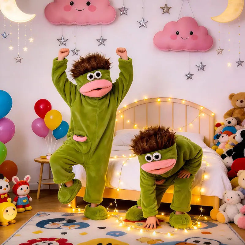 Ultra-Soft Monster Plush Onesie Pajamas for Cozy Cosplay & Lounging