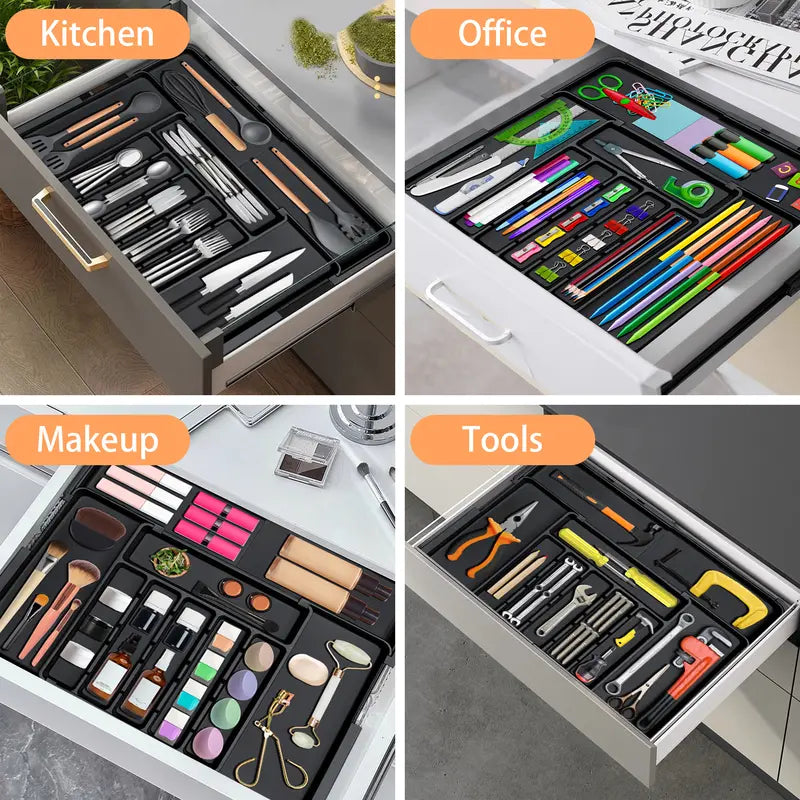 Expandable Kitchen Drawer Organizer for Cutlery & Utensils