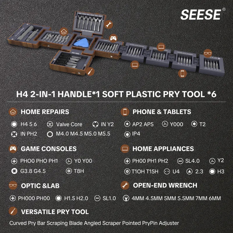 55-in-1 Magnetic Precision Screwdriver Set