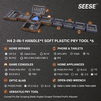 55-in-1 Magnetic Precision Screwdriver Set