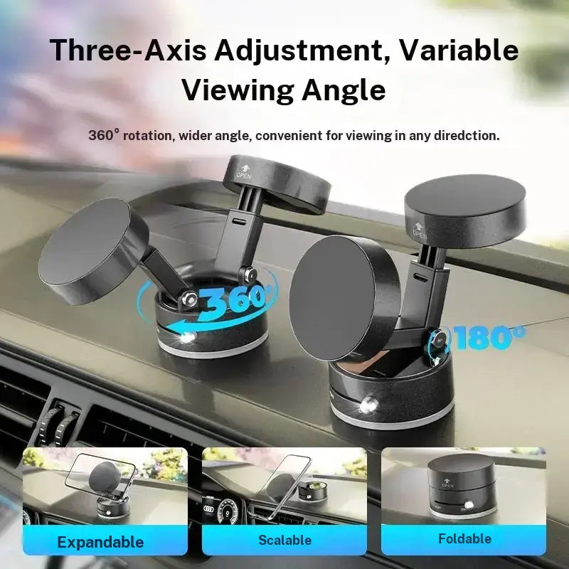 Ultra-Strong Vacuum Magnetic Car Phone Mount | Buy 1 Get 1 Free