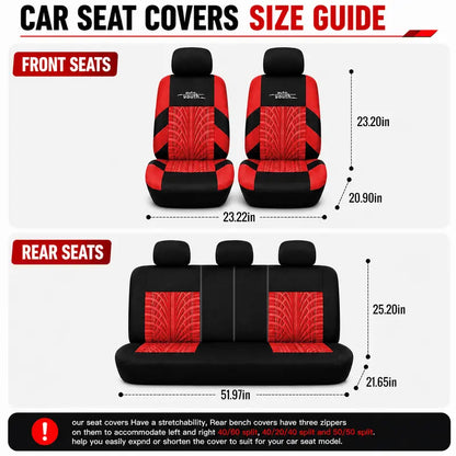Universal Car Seat Covers Full Protection Breathable