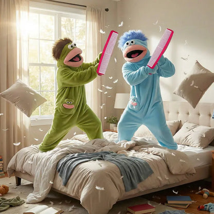 Ultra-Soft Monster Plush Onesie Pajamas for Cozy Cosplay & Lounging