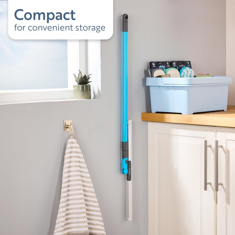 180° Rotating Silicone Floor Squeegee – Instantly Wipe Away Water, Hair & Dust Without Messy Tangling