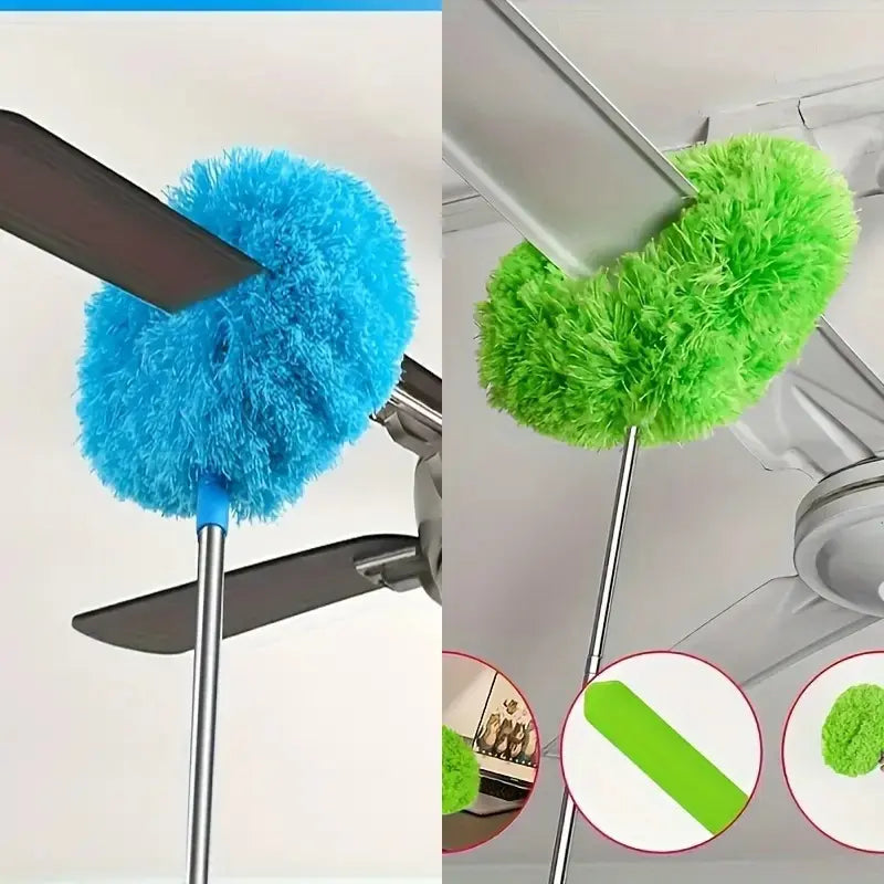 Extendable Ceiling Fan Duster – 360° Wrap-Around Cleaning Without Ladders | Buy 1 Get 1 Free