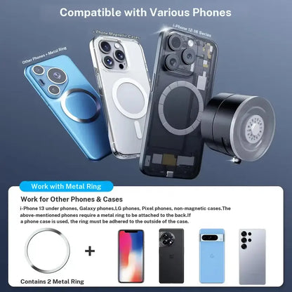 Ultra-Strong Vacuum Magnetic Car Phone Mount | Buy 1 Get 1 Free