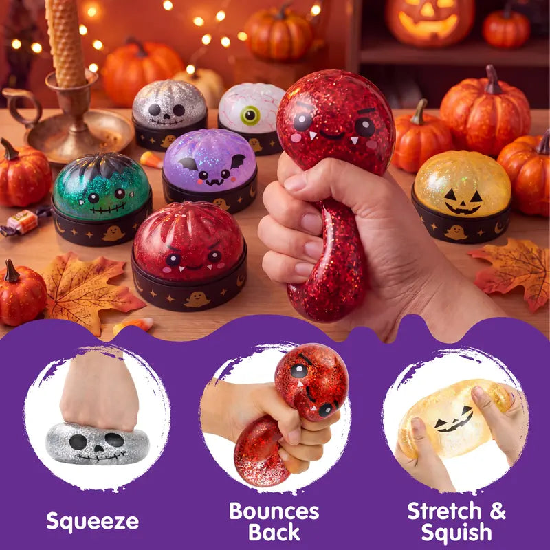 Halloween Glitter Dumpling Squishy Stress Relief Toy