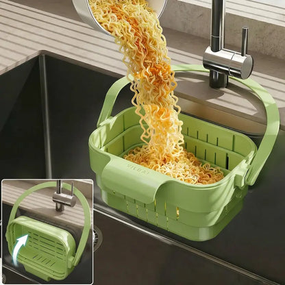 Over-the-Sink Expandable Collapsible Colander Basket & Strainer | Buy 1 Get 1 Free