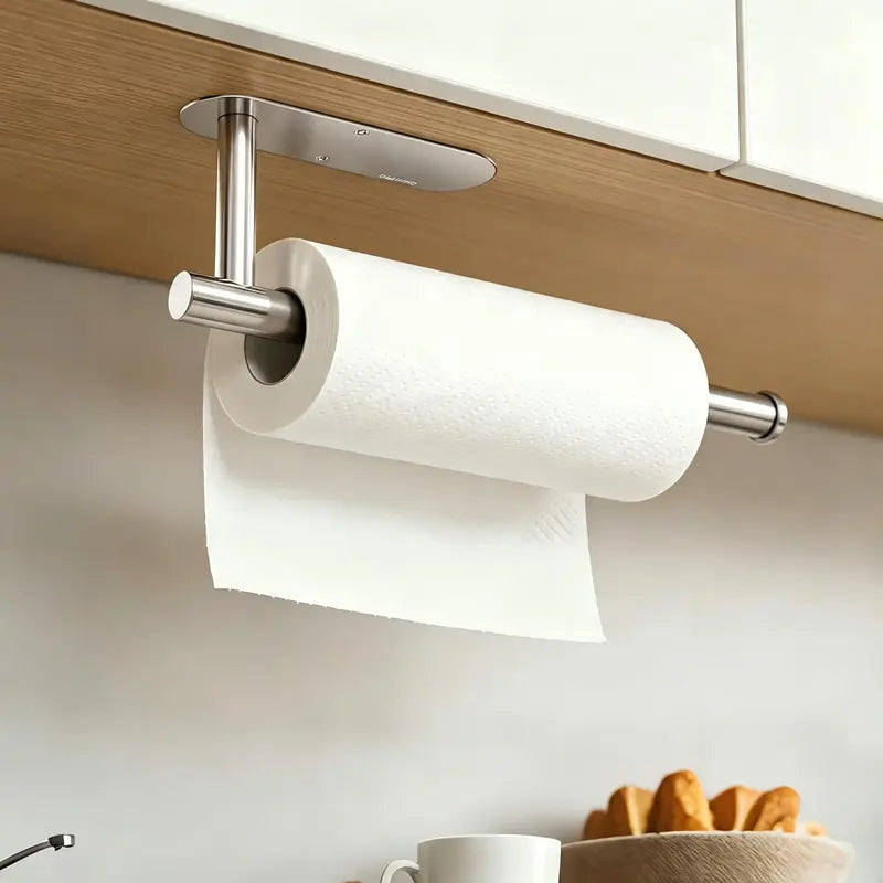 Under Cabinet Paper Towel Holder - Space-Saving Mount Design For A Cleaner, More Organiz | Buy 1 Get 1 Freeed Kitchen