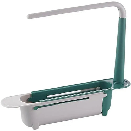 Universal Telescopic Kitchen Sink Rack & Sponge Holder