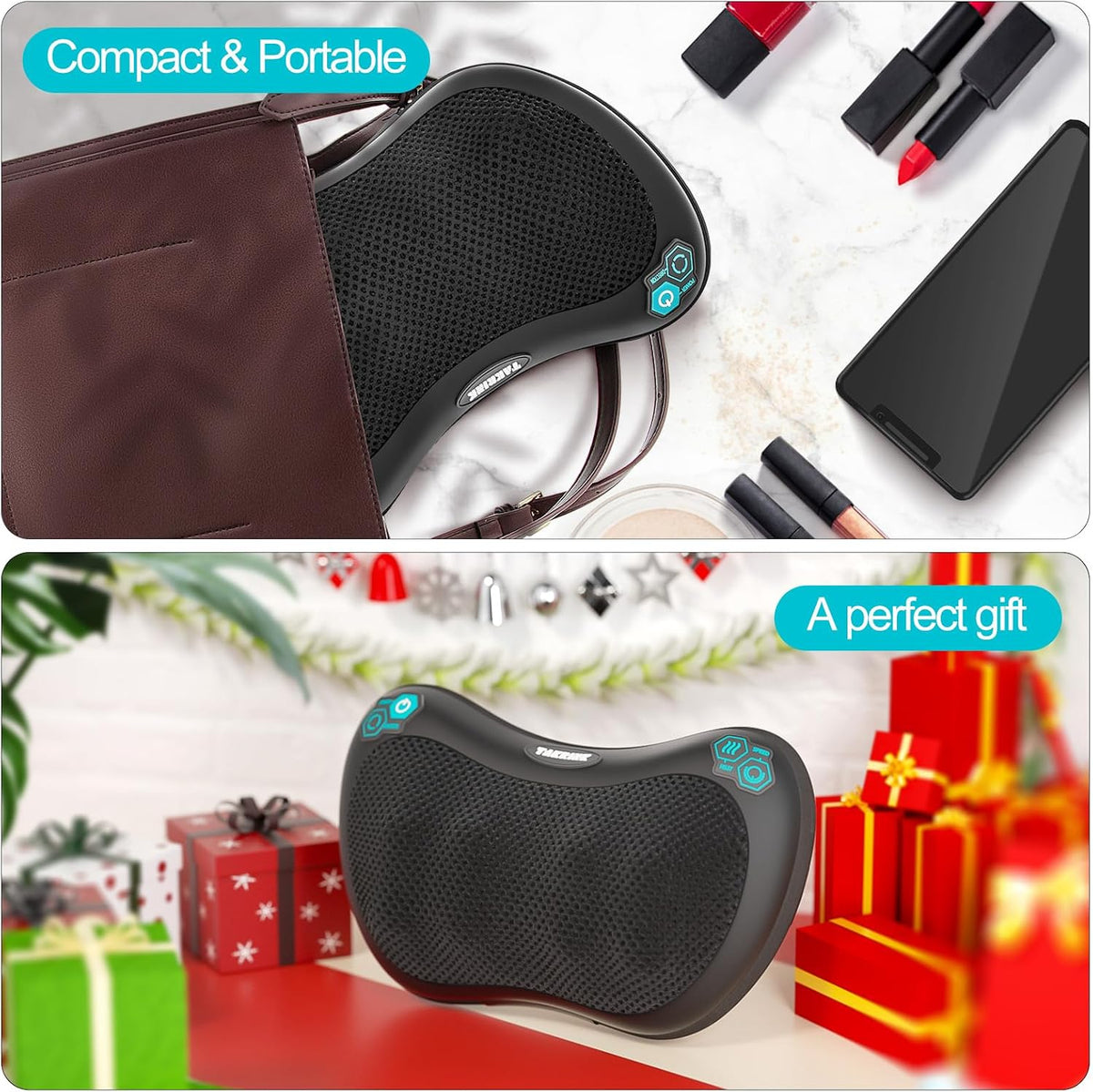 Instant Neck & Back Pain Relief Pillow with Soothing Heat