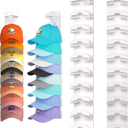 Keep Your Caps Shaped & Organized: Multi-Tier Curved Wall Hat Rack | Buy 1 Get 1 Free