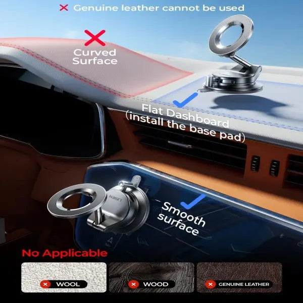Ultra-Strong Vacuum Magnetic Phone Mount