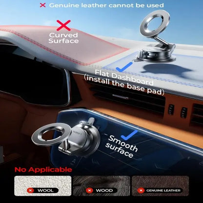 Ultra-Strong Vacuum Magnetic Phone Mount