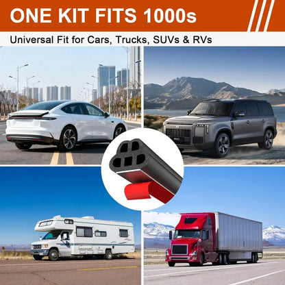 5-Hole Soundproof Car Door Weather Stripping