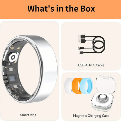 Smart Health Ring with Sleep & Activity Tracker – Zero Subscription Fees