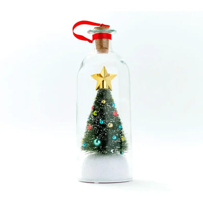 Recordable Christmas Bottle Ornament with Custom Voice Message
