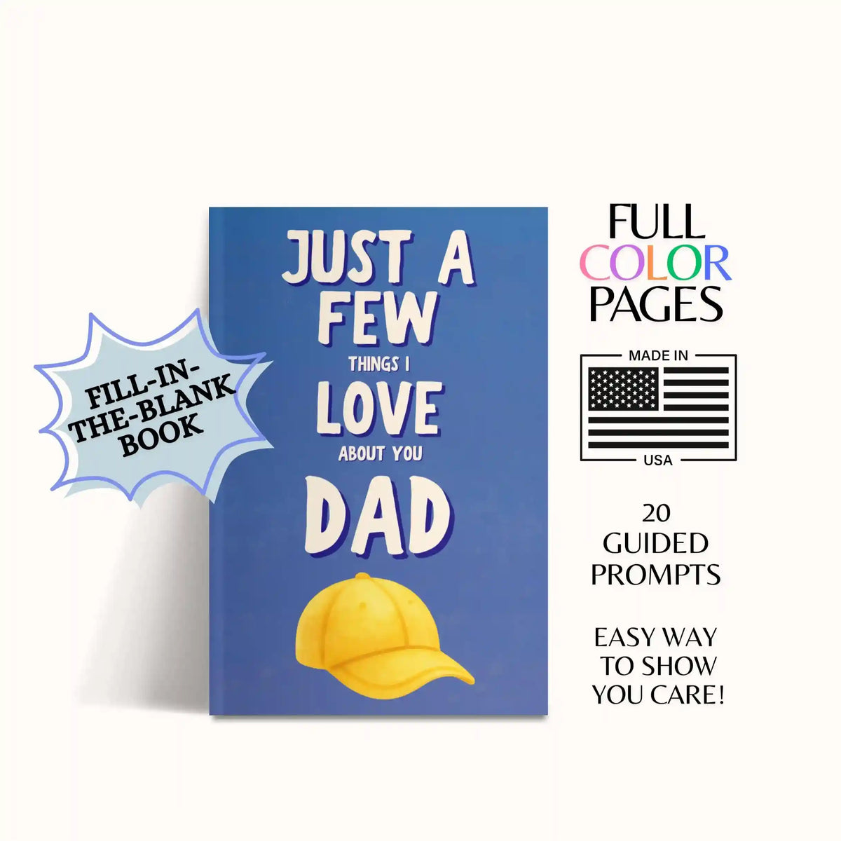 Personalized "Things I Love About You" Fill-In Book for Dad