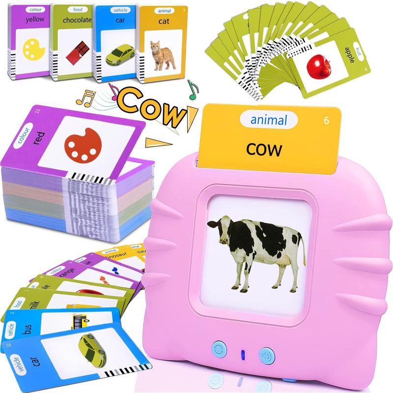 Interactive Talking Flash Cards Toddler Bilingual Learning Toy