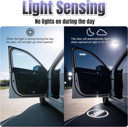 Custom Car Door LED Projector Light - Personalized Welcome Courtesy Projection | 4 Pack per Set