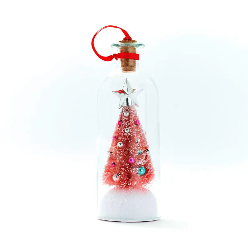 Recordable Christmas Bottle Ornament with Custom Voice Message