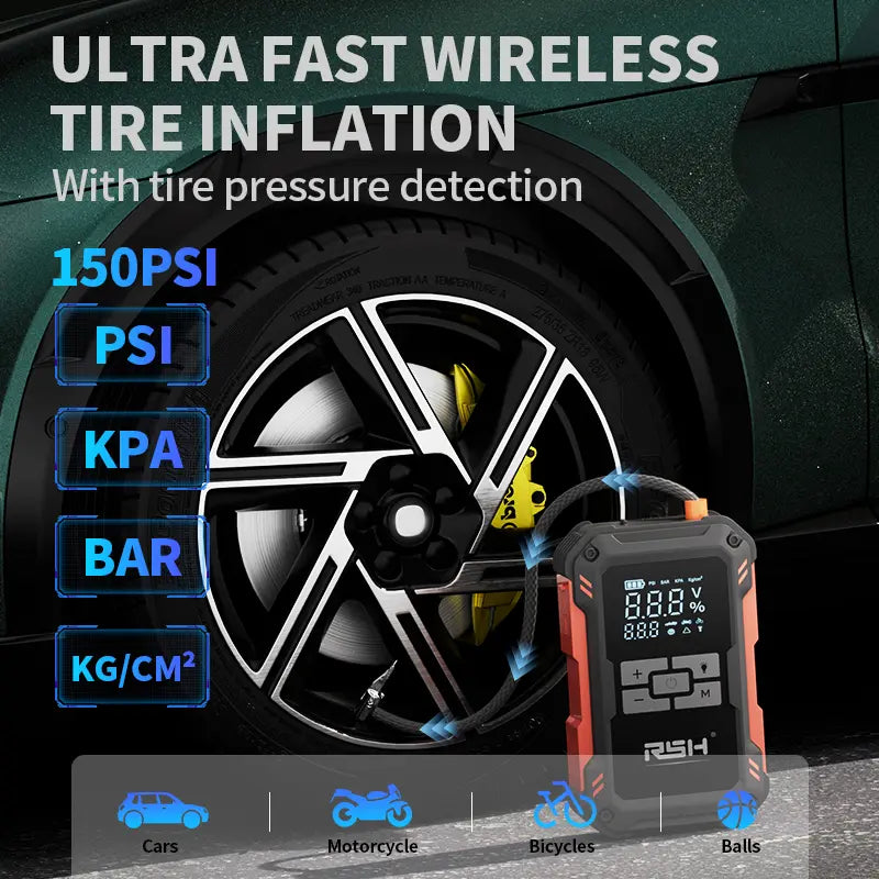 Instant 4000A Car Jump Starter with 150PSI Tire Inflator