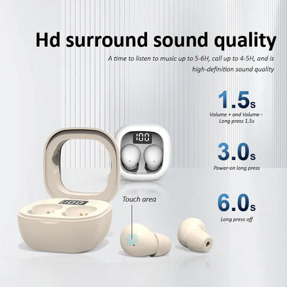Ultra-Discrete Sleep Earbuds for All-Night Comfort & Total Noise Isolation
