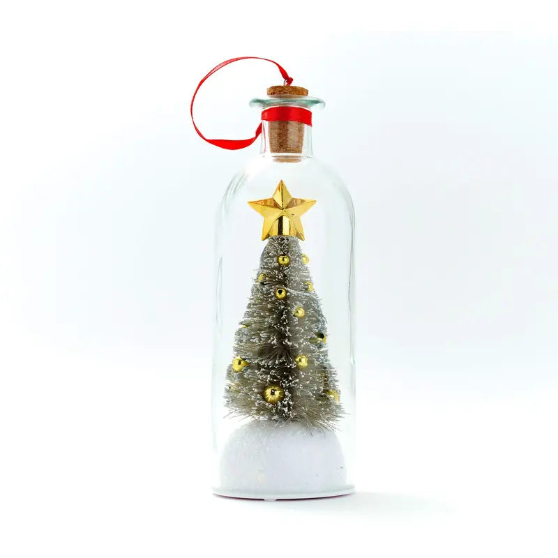 Recordable Christmas Bottle Ornament with Custom Voice Message