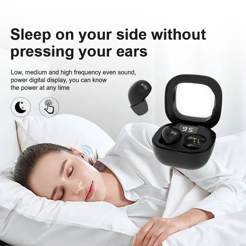 Ultra-Discrete Sleep Earbuds for All-Night Comfort & Total Noise Isolation
