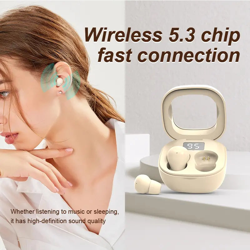 Ultra-Discrete Sleep Earbuds for All-Night Comfort & Total Noise Isolation