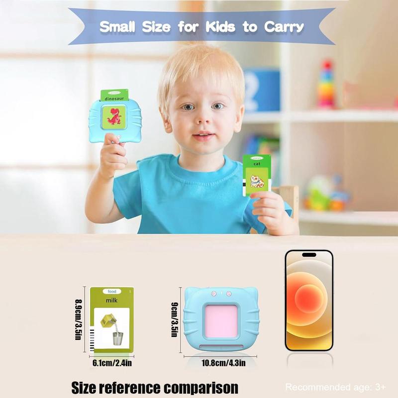 Interactive Talking Flash Cards Toddler Bilingual Learning Toy