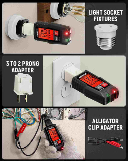 Instant Circuit Breaker Finder & Digital Outlet Tester Kit