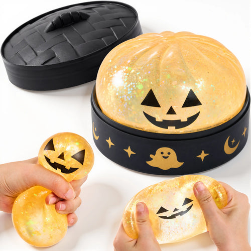 Halloween Glitter Dumpling Squishy Stress Relief Toy