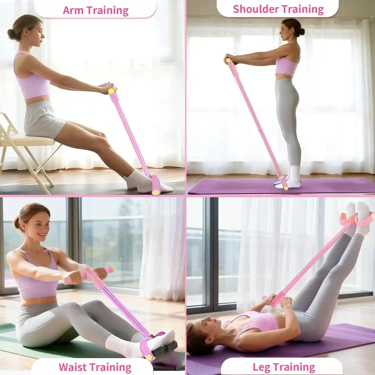 Pedal Resistance Trainer - Full Body Resistance Workout For Home Fitness