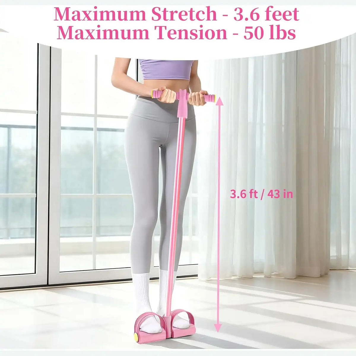 Pedal Resistance Trainer - Full Body Resistance Workout For Home Fitness